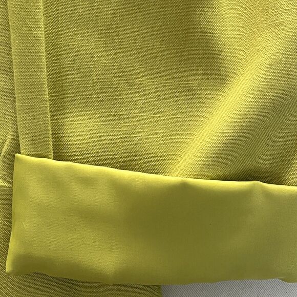New WOT Lesley Fay Sport Estilo Women’s Blazer SZ 12 Lemon Lime Green Pockets - Picture 4 of 10